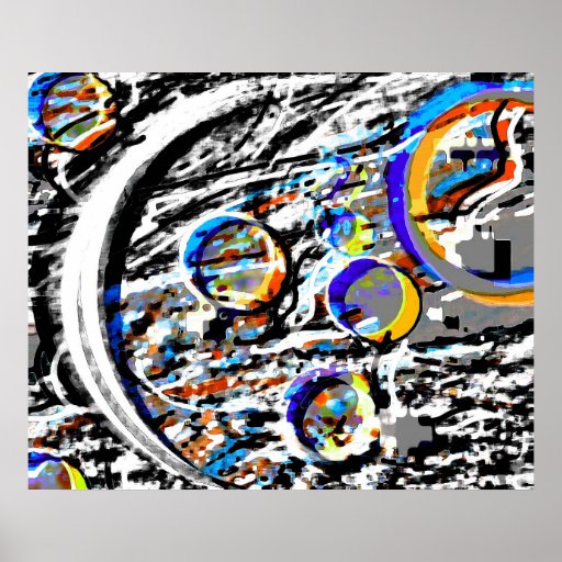 Poster abstrato da lua
