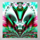 Poster abstrato do Fractal