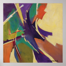 Poster abstrato dos ecos do sudoeste, SkyLake Sudi