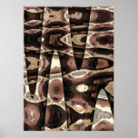 Poster abstrato dos olhos de peixes