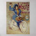 Poster americano da bicicleta de Wolff dos ciclos
