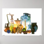 Poster antigo das garrafas de CMCarlson