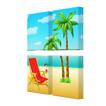 Poster Canvas2 da fantasia do verão Impressão De Canvas Esticadas