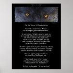 Poster CHEROKEE da arte do CONTO de DOIS LOBOS