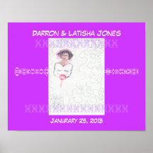 Poster colorido Wedding