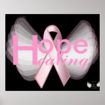 Poster cor-de-rosa da fita das asas angélicos de H