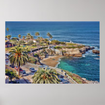 Poster da angra do La Jolla de San Diego