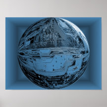 Poster da arte de terra do cartão-matriz