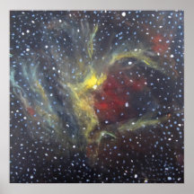 Poster da arte do espaço - nebulosa do feiticeiro