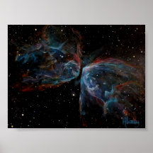 Poster da arte do espaço: Pintura da nebulosa da b