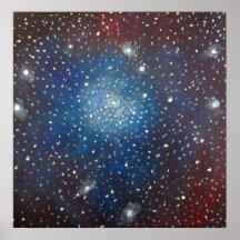 Poster da arte do espaço - pintura do conjunto do 