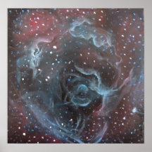Poster da arte do espaço - resto do Supernova dos 