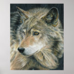 Poster da arte do lobo