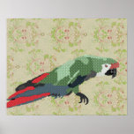 Poster da arte do Macaw