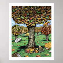 Poster da árvore do livro