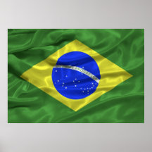 Poster da bandeira de Brasil
