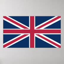 Poster da bandeira de Reino Unido