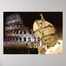 Poster da bênção de Papa João Paulo II