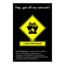 Poster da consciência da segurança da espionagem d pôsteres
