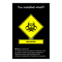 Poster da consciência da segurança de Malware pôsteres