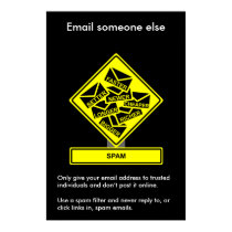 Poster da consciência da segurança do Spam pôsteres