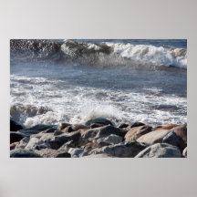 poster da costa da batida das ondas