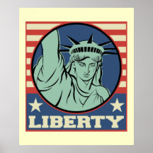 Poster da estátua da liberdade