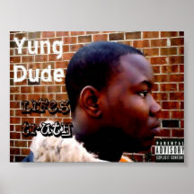 Poster da etiqueta do gajo de Yung
