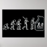 Poster da evolução do Gamer - arcada do jogo do vi