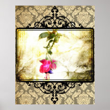 Poster da flor do damasco