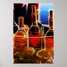 Poster da garrafa de vinho
