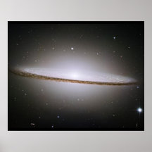 Poster da imagem do telescópio de Hubble da galáxi