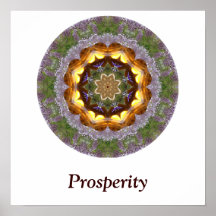 Poster da mandala da prosperidade