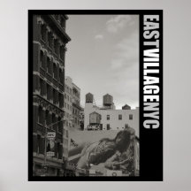 Poster da Nova Iorque do East Village