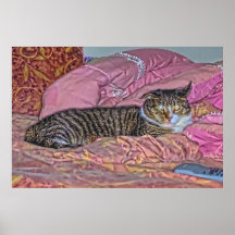 Poster da parede do gatinho do palácio