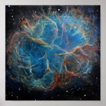 Poster da pintura da arte do espaço da nebulosa de
