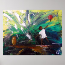 poster da pintura do freedome do preto-menino