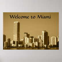 poster da skyline de miami