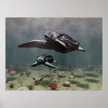 Poster da tartaruga de Leatherback