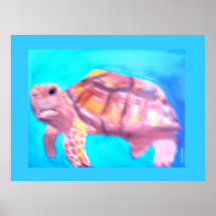 Poster da tartaruga de mar
