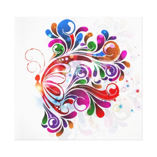 Poster das canvas das borboletas do amor impressão de canvas envolvidas