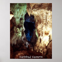 Poster das cavernas de Carlsbad