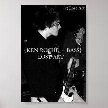 Poster de Ken Roche, baixista para arte perdida