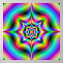 Poster de néon do Psychedelia