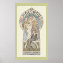 Poster de Nouveau da arte de Amsterdão, Holland