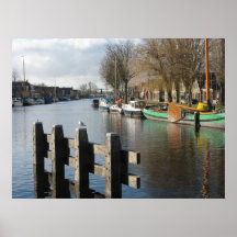 Poster de Países Baixos do canal de Friesland