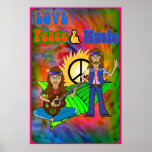 Poster do amor, da paz & da música