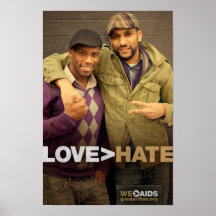 Poster do AMOR > do ÓDIO