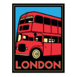 Poster do art deco de Londres Cartoes Postais