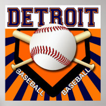 POSTER DO BASEBOL DE DETROIT